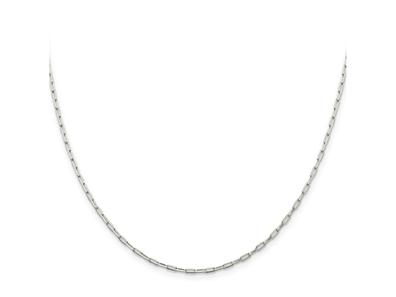 FJC Finejewelers 925 Sterling Silver Cable Elongated Open Link Chain 20 Inches x 2 mm