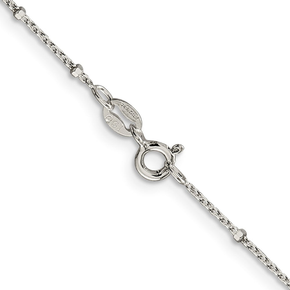 FJC Finejewelers 925 Sterling Silver Rolo with Beads Chain 16 Inches x 1.25 mm