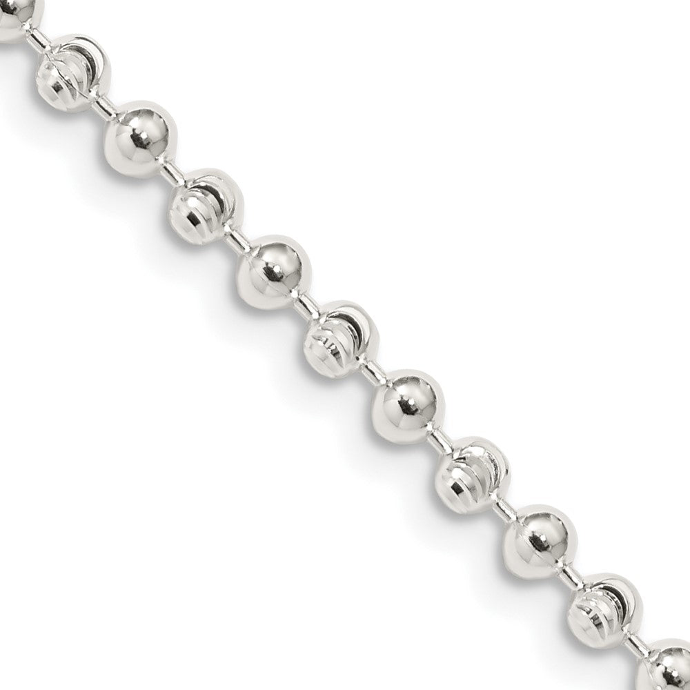 FJC Finejewelers 925 Sterling Silver Ball Fancy Beaded Chain 18 Inches x 3 mm
