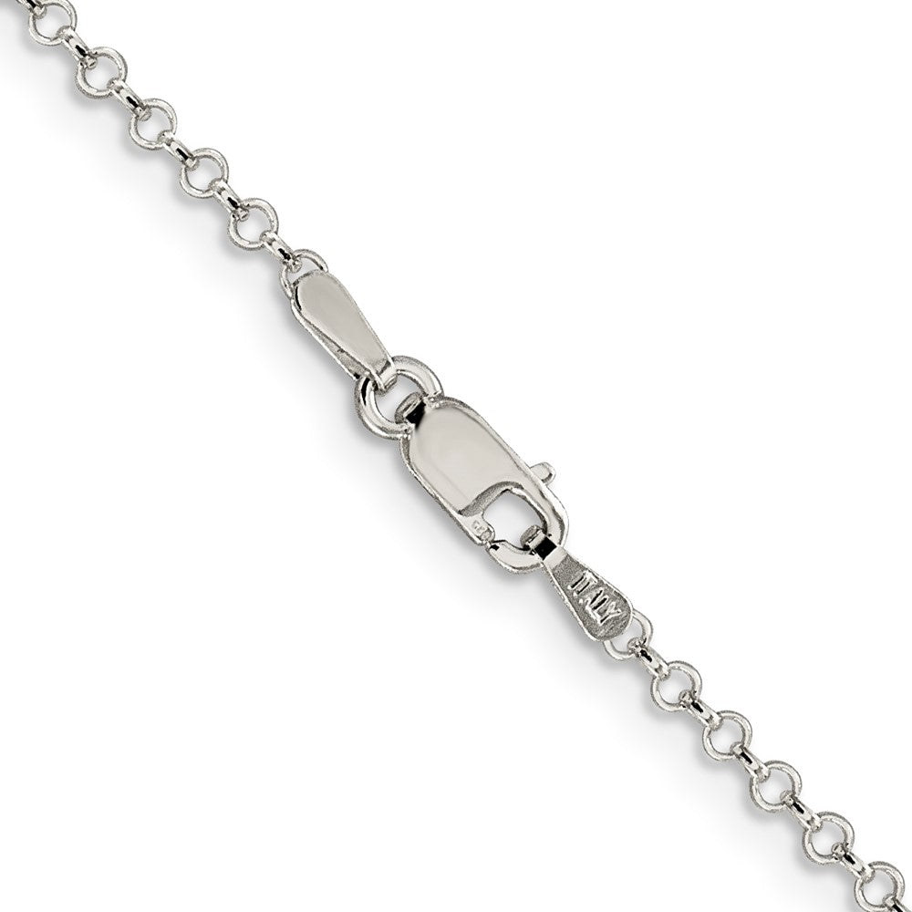 FJC Finejewelers 925 Sterling Silver Rolo Chain Anklet 9 Inches x 2 mm