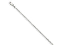 FJC Finejewelers 925 Sterling Silver Rolo Chain Anklet 9 Inches x 2 mm