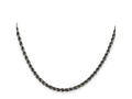 FJC Finejewelers 925 Sterling Silver Ruthenium-plated Rope Chain 22 Inches x 3 mm