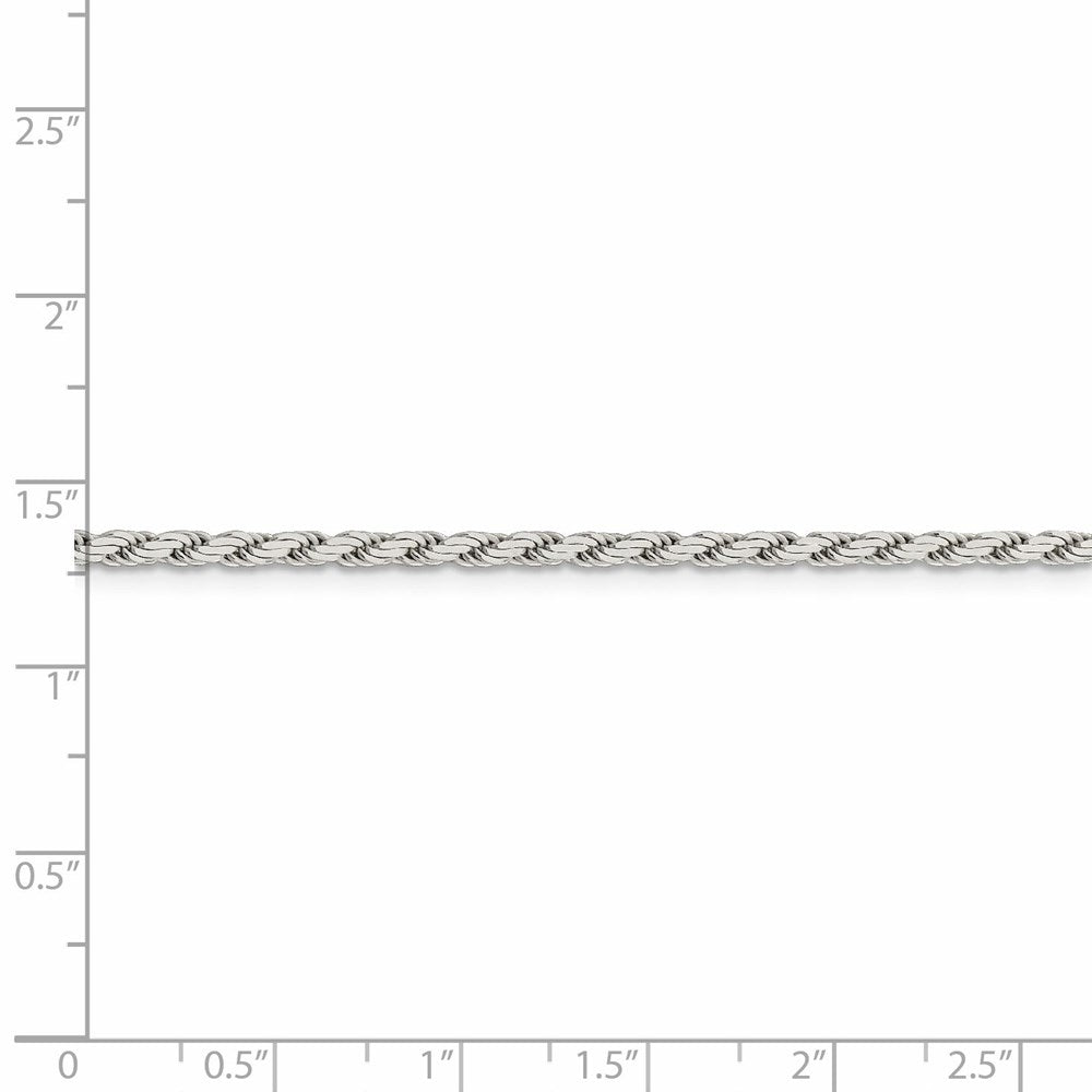 FJC Finejewelers 925 Sterling Silver Flat Rope Chain 26 Inches x 2.5 mm