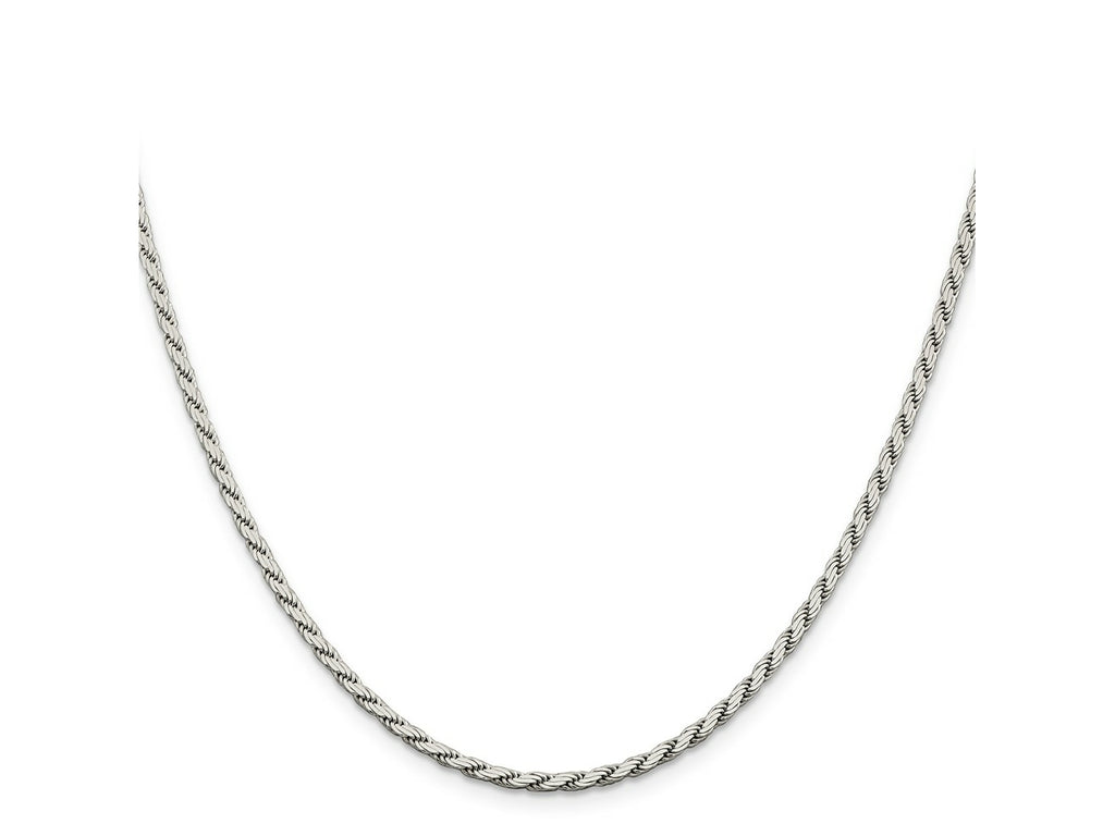 FJC Finejewelers 925 Sterling Silver Flat Rope Chain 26 Inches x 2.5 mm
