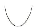 FJC Finejewelers 925 Sterling Silver Ruthenium-plated Rope Chain 26 Inches x 2.3 mm