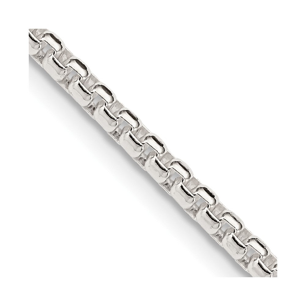 FJC Finejewelers 925 Sterling Silver Round Box Chain 42 Inches x 2.6 mm