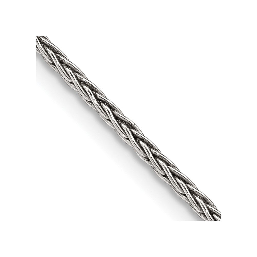 FJC Finejewelers 925 Sterling Silver Antiqued Solid Square Spiga Chain 26 Inches x 1.6 mm
