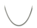 FJC Finejewelers 925 Sterling Silver Antiqued Round Box Chain 26 Inches x 3.6 mm