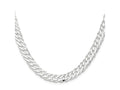 FJC Finejewelers 925 Sterling Silver 6 Side Bright Cut Flat Double Curb Chain 20 Inches x 7.75 mm