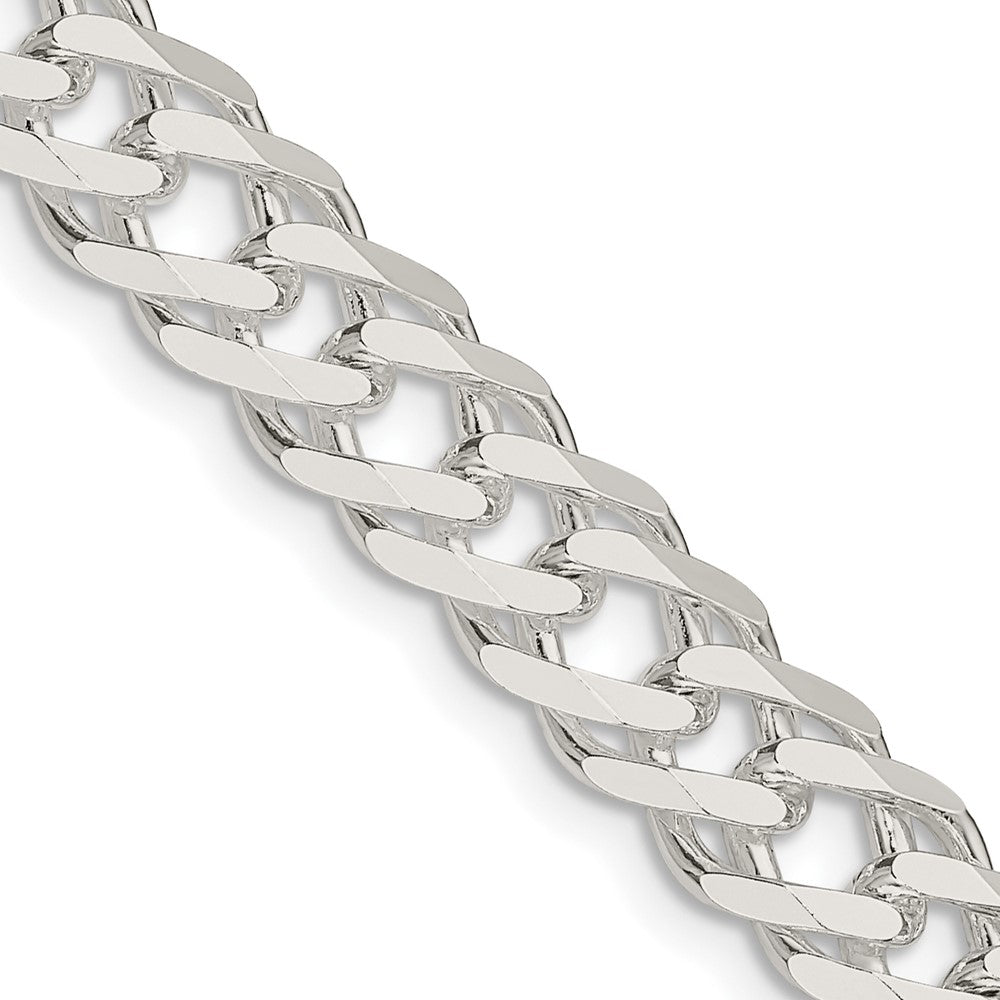 FJC Finejewelers 925 Sterling Silver 6 Side Bright Cut Flat Double Curb Chain Bracelet 7 Inches x 7.75 mm