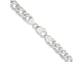 FJC Finejewelers 925 Sterling Silver 6 Side Bright Cut Flat Double Curb Chain Bracelet 7 Inches x 7.75 mm