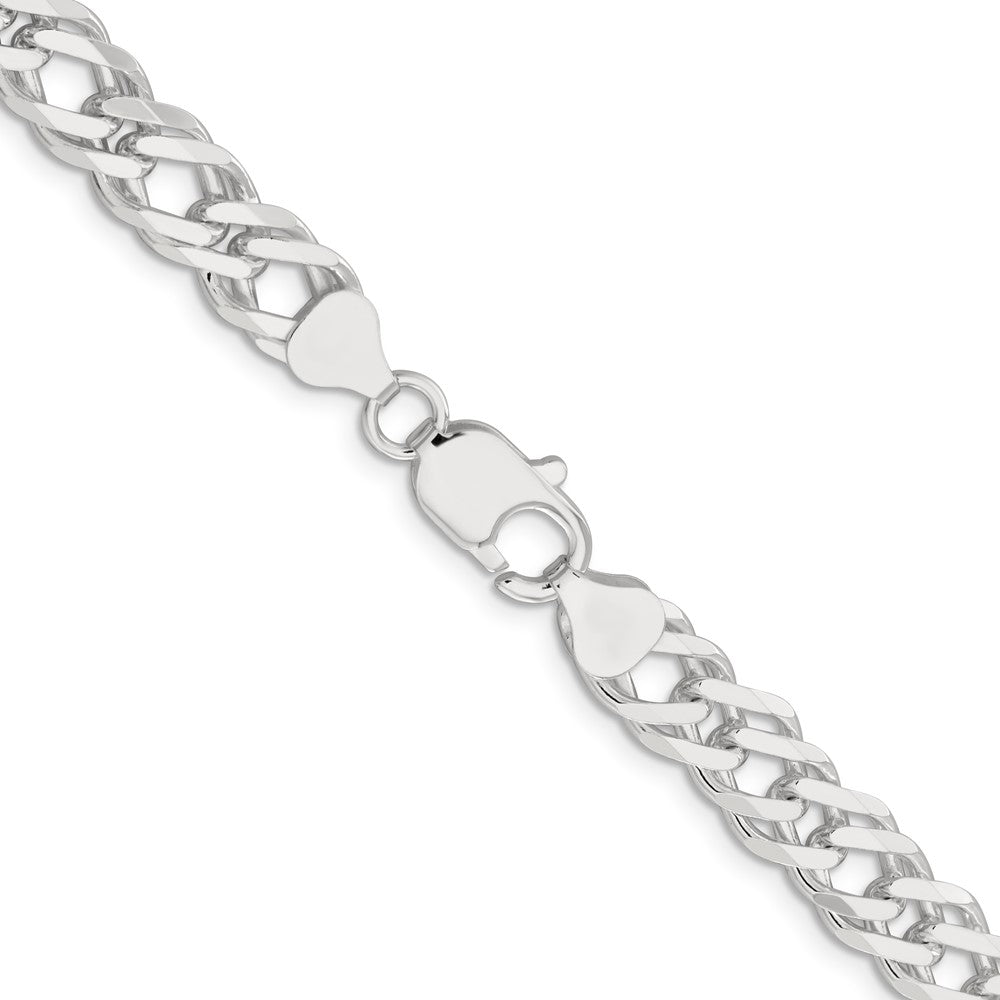 FJC Finejewelers 925 Sterling Silver 6 Side Bright Cut Flat Double Curb Chain Bracelet 8 Inches x 7.75 mm