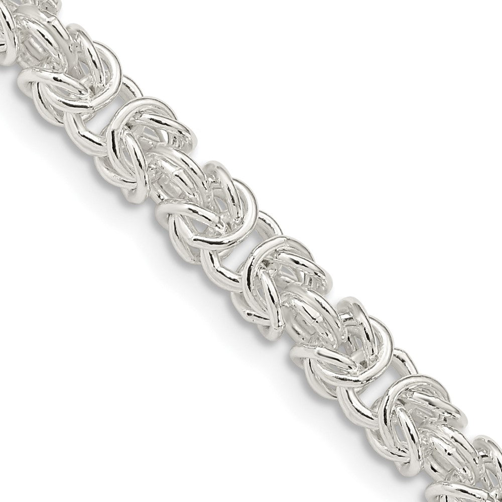 FJC Finejewelers 925 Sterling Silver Rounded Byzantine Chain 20 Inches x 4.75 mm