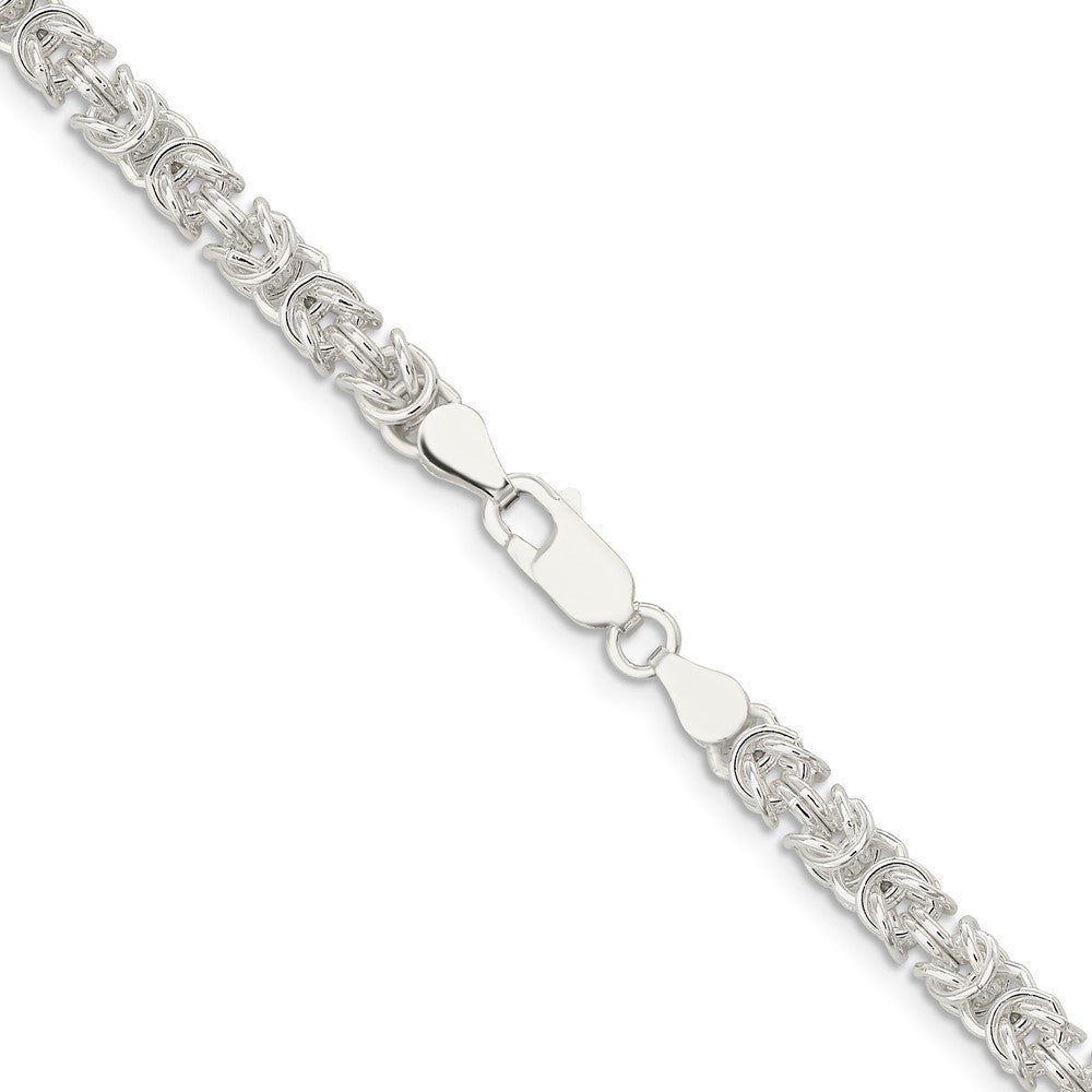 FJC Finejewelers 925 Sterling Silver Rounded Byzantine Chain Bracelet 8 Inches x 4.75 mm