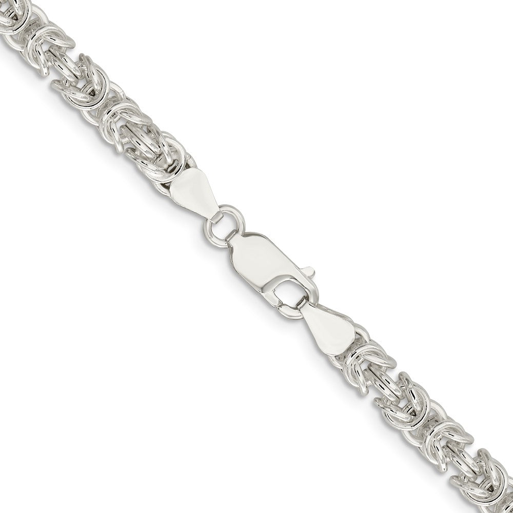 FJC Finejewelers 925 Sterling Silver Rounded Byzantine Chain 24 Inches x 5.5 mm