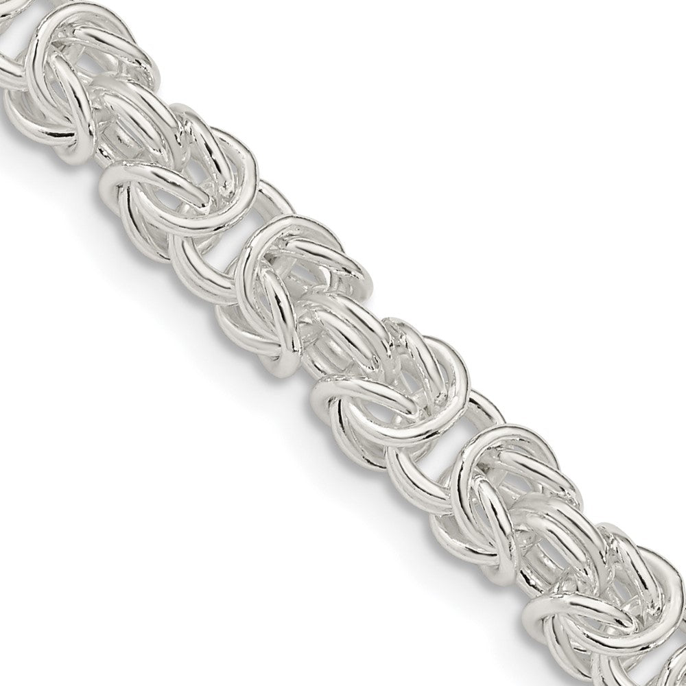 FJC Finejewelers 925 Sterling Silver Rounded Byzantine Chain 24 Inches x 5.5 mm