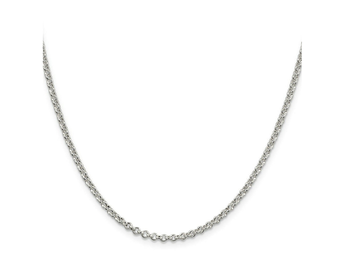 FJC Finejewelers 925 Sterling Silver Rolo Chain 22 Inches x 2.5 mm