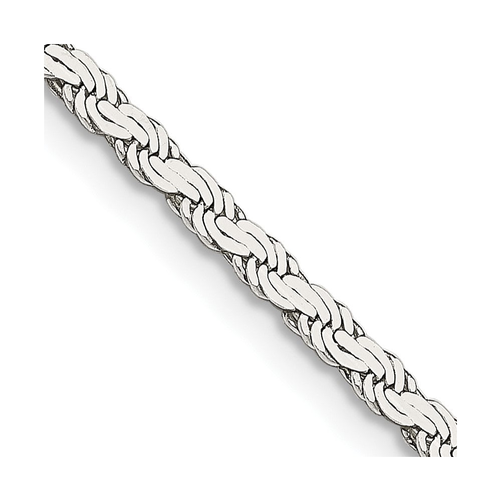 FJC Finejewelers 925 Sterling Silver Flat Rope Chain 24 Inches x 2.25 mm