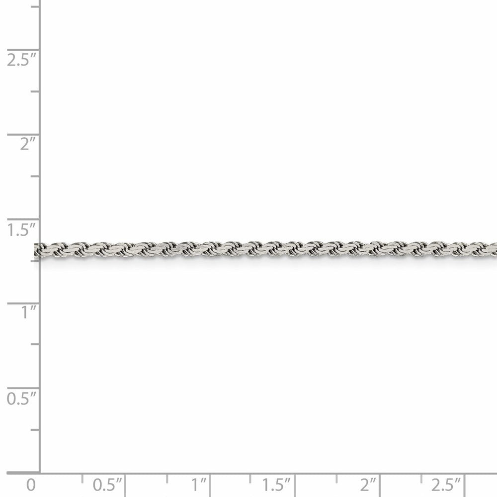 FJC Finejewelers 925 Sterling Silver Flat Rope Chain 26 Inches x 2.25 mm