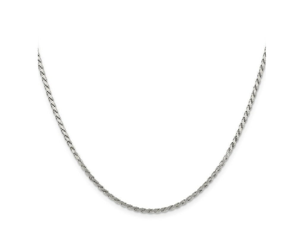 FJC Finejewelers 925 Sterling Silver Flat Rope Chain 26 Inches x 2.25 mm