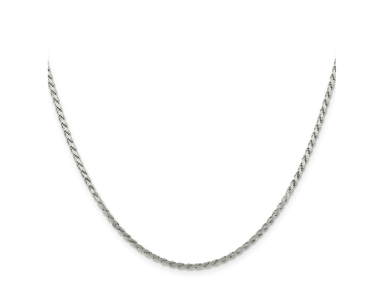 FJC Finejewelers 925 Sterling Silver Flat Rope Chain 26 Inches x 2.25 mm