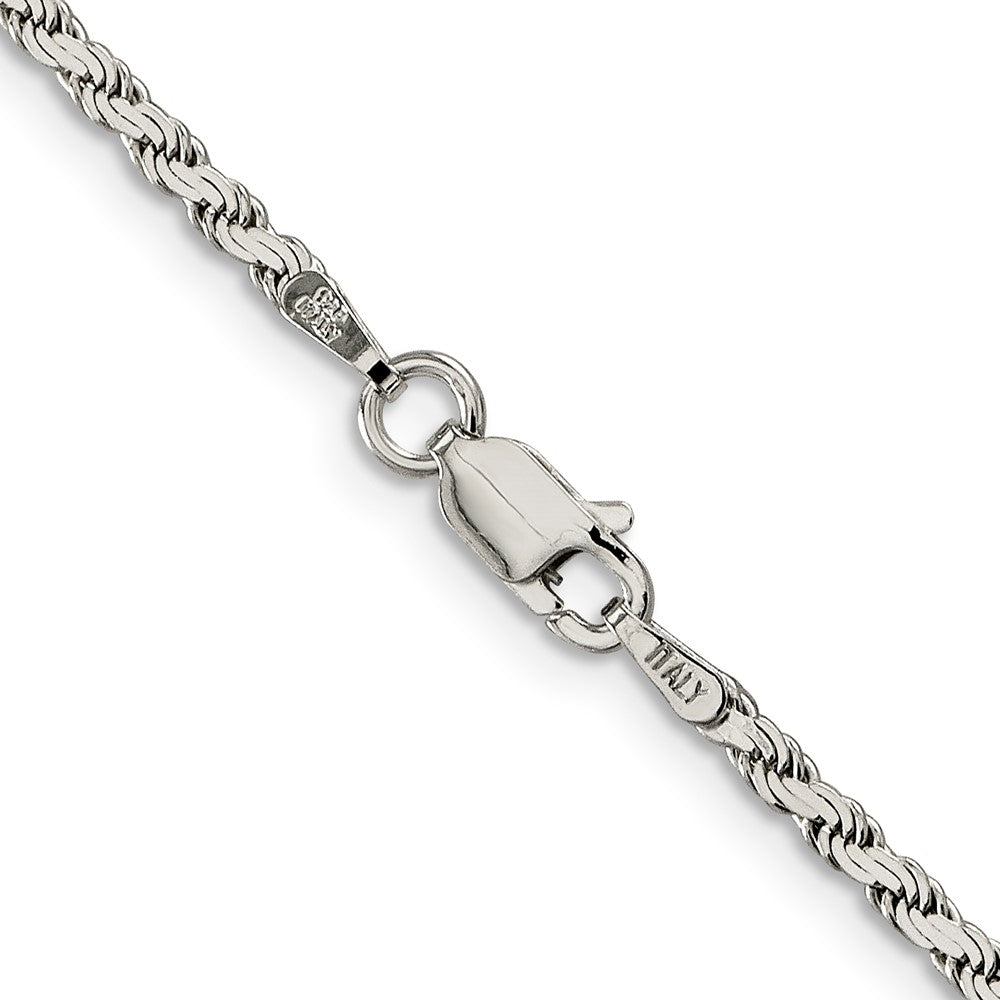 FJC Finejewelers 925 Sterling Silver Flat Rope Bracelet Chain 8 Inches x 2.25 mm