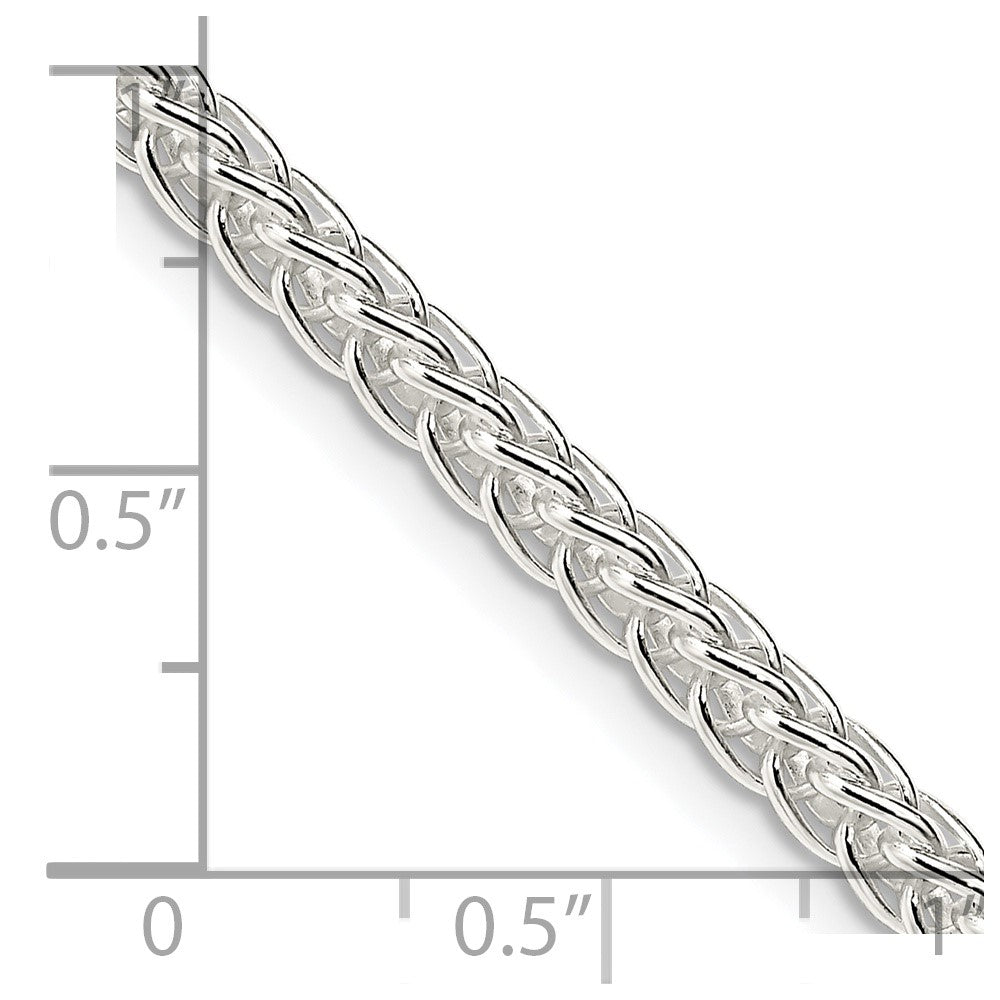 FJC Finejewelers 925 Sterling Silver Square Spiga Chain 20 Inches x 3 mm