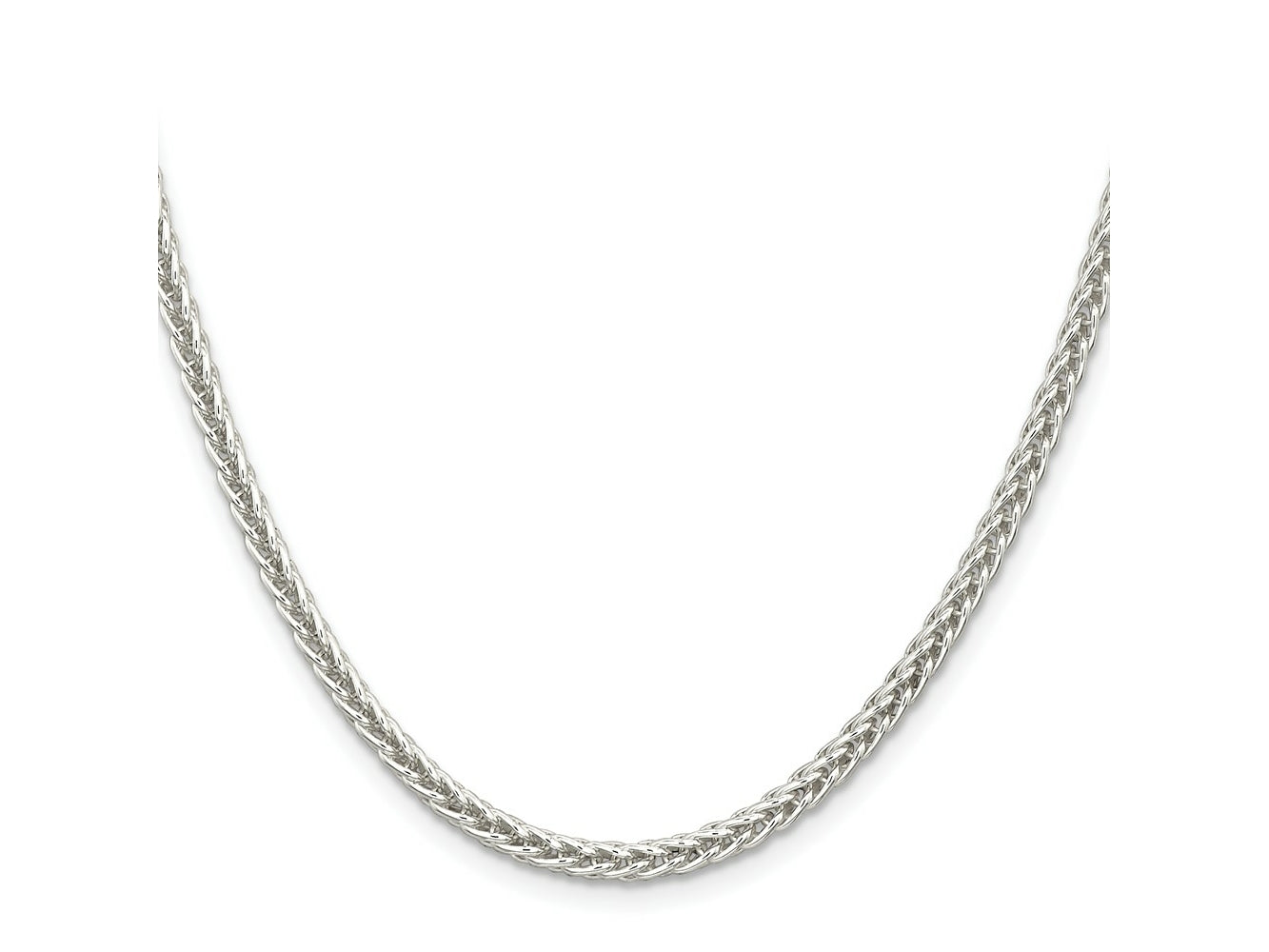 FJC Finejewelers 925 Sterling Silver Square Spiga Chain 20 Inches x 3 mm