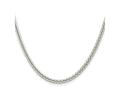 FJC Finejewelers 925 Sterling Silver Square Spiga Chain 24 Inches x 3 mm