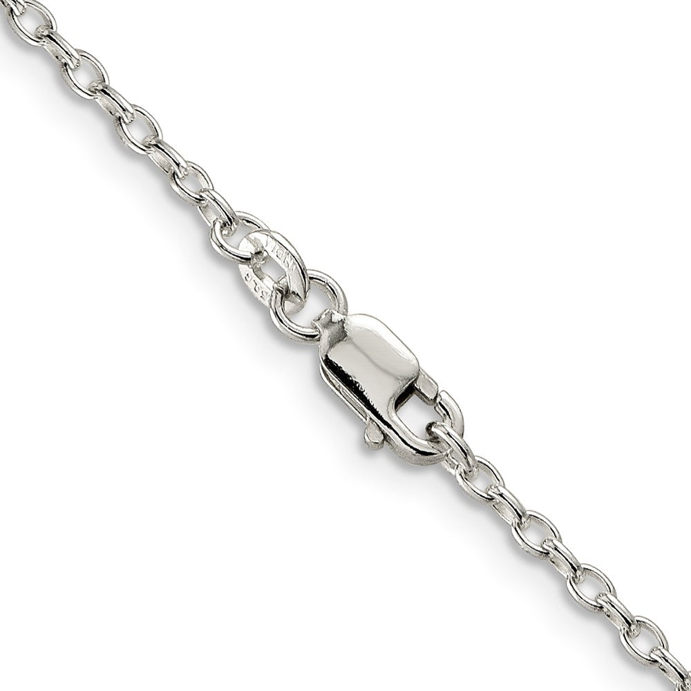 FJC Finejewelers 925 Sterling Silver Oval Fancy Rolo Chain 30 Inches x 1.6 mm
