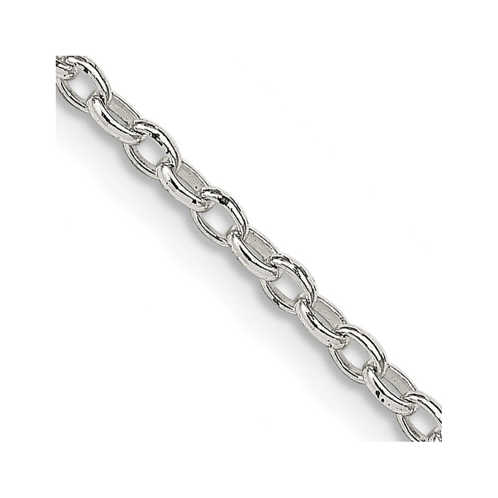 FJC Finejewelers 925 Sterling Silver Oval Fancy Rolo Chain 30 Inches x 1.6 mm