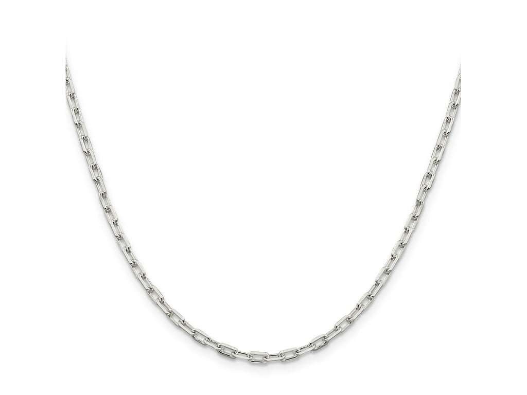 FJC Finejewelers 925 Sterling Silver Cable Elongated Open Link Chain 18 Inches x 2.75 mm