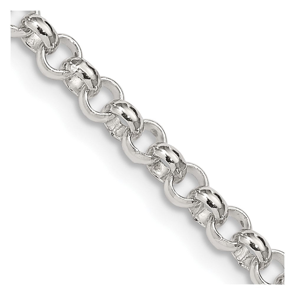 FJC Finejewelers 925 Sterling Silver Rolo Chain 24 Inches x 4 mm