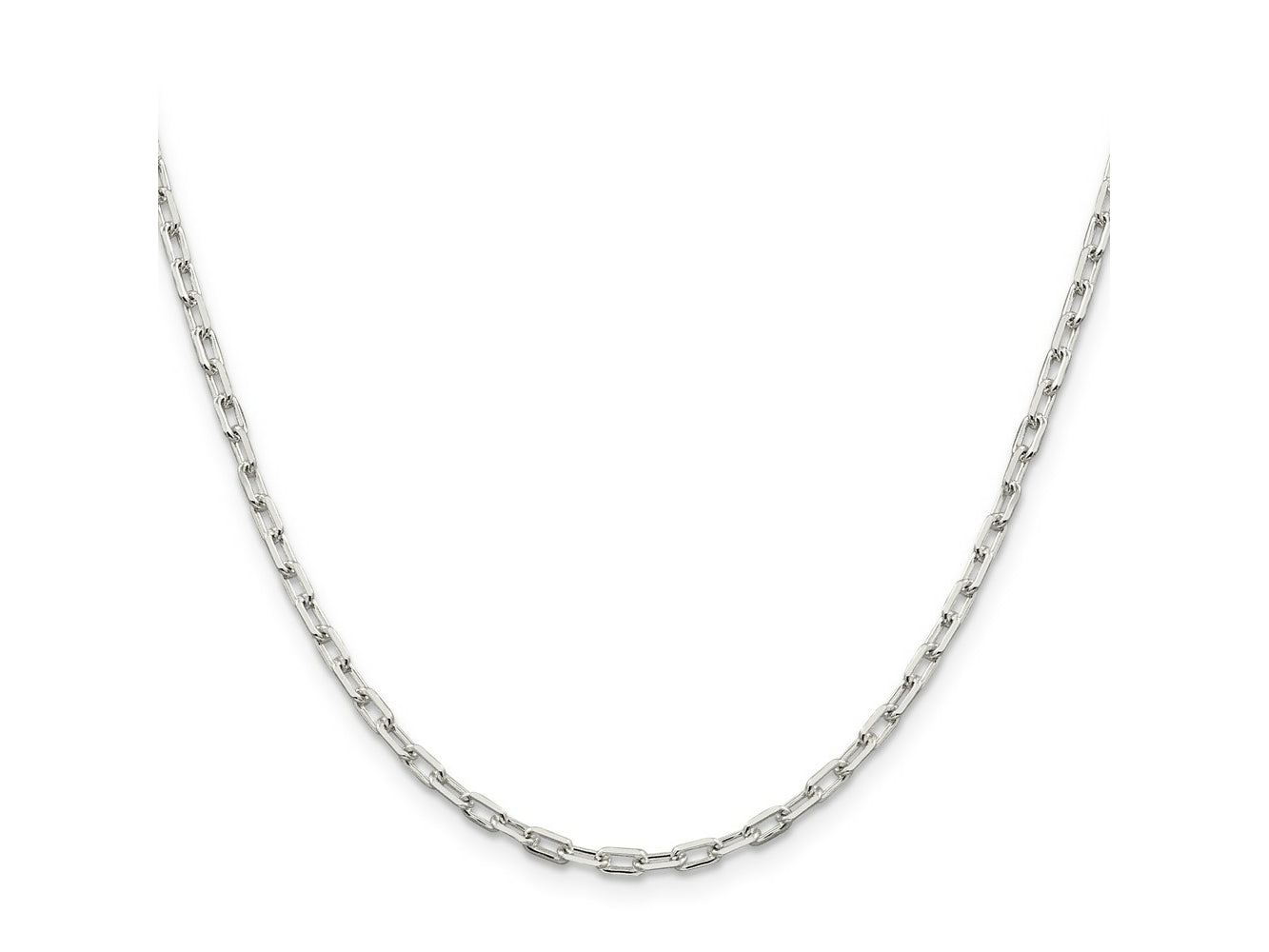 FJC Finejewelers 925 Sterling Silver Cable Elongated Open Link Bracelet Chain 7 Inches x 2.75 mm
