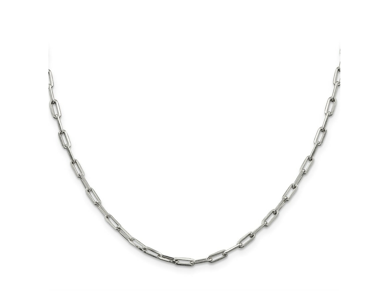 FJC Finejewelers 925 Sterling Silver Cable Elongated Open Link Chain 22 Inches x 3.25 mm