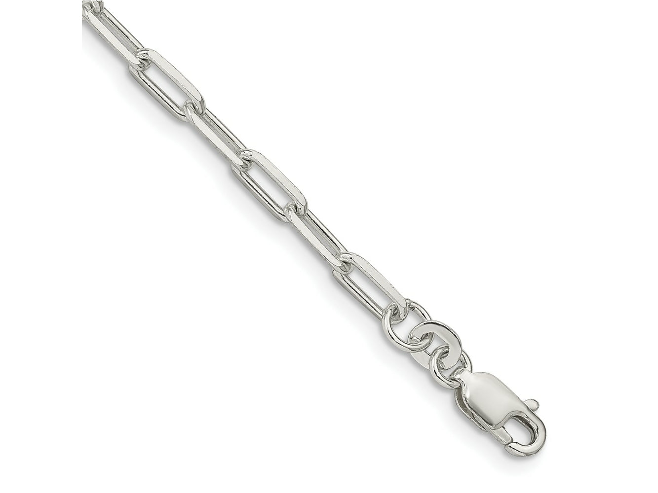 FJC Finejewelers 925 Sterling Silver Cable Elongated Open Link Bracelet Chain 8 Inches x 3.25 mm