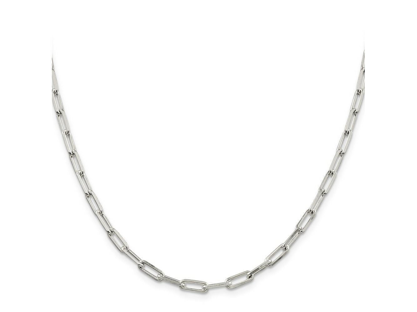 FJC Finejewelers 925 Sterling Silver Cable Elongated Open Link Chain 30 Inches x 4.25 mm