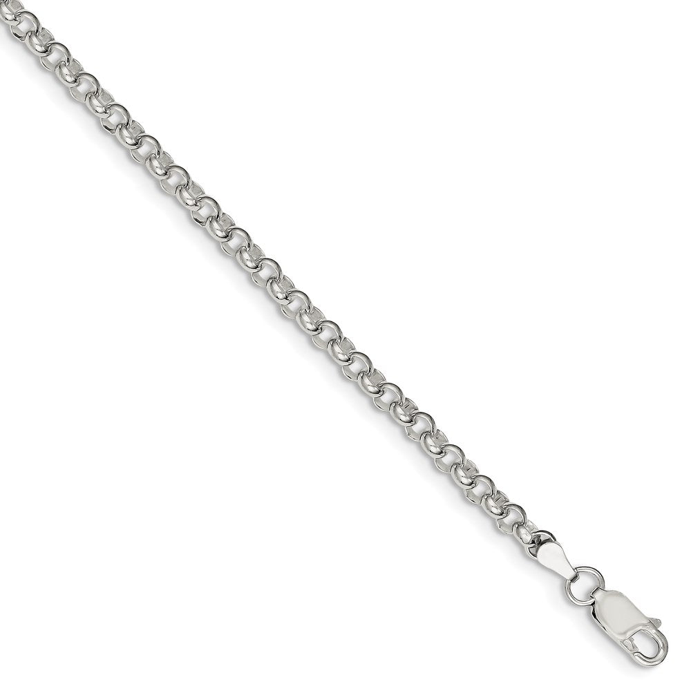 FJC Finejewelers 925 Sterling Silver Rolo Bracelet Chain 7.5 Inches x 4 mm