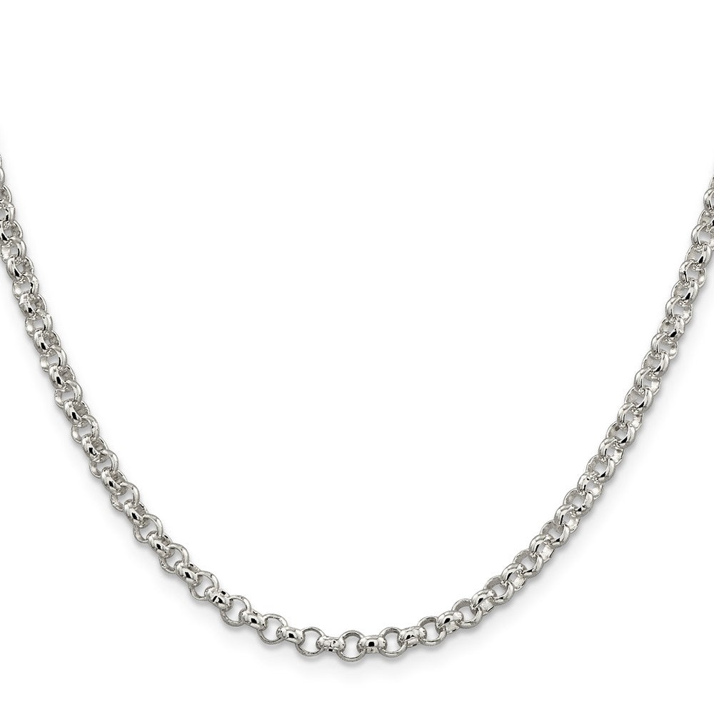 FJC Finejewelers 925 Sterling Silver Rolo Bracelet Chain 7.5 Inches x 4 mm
