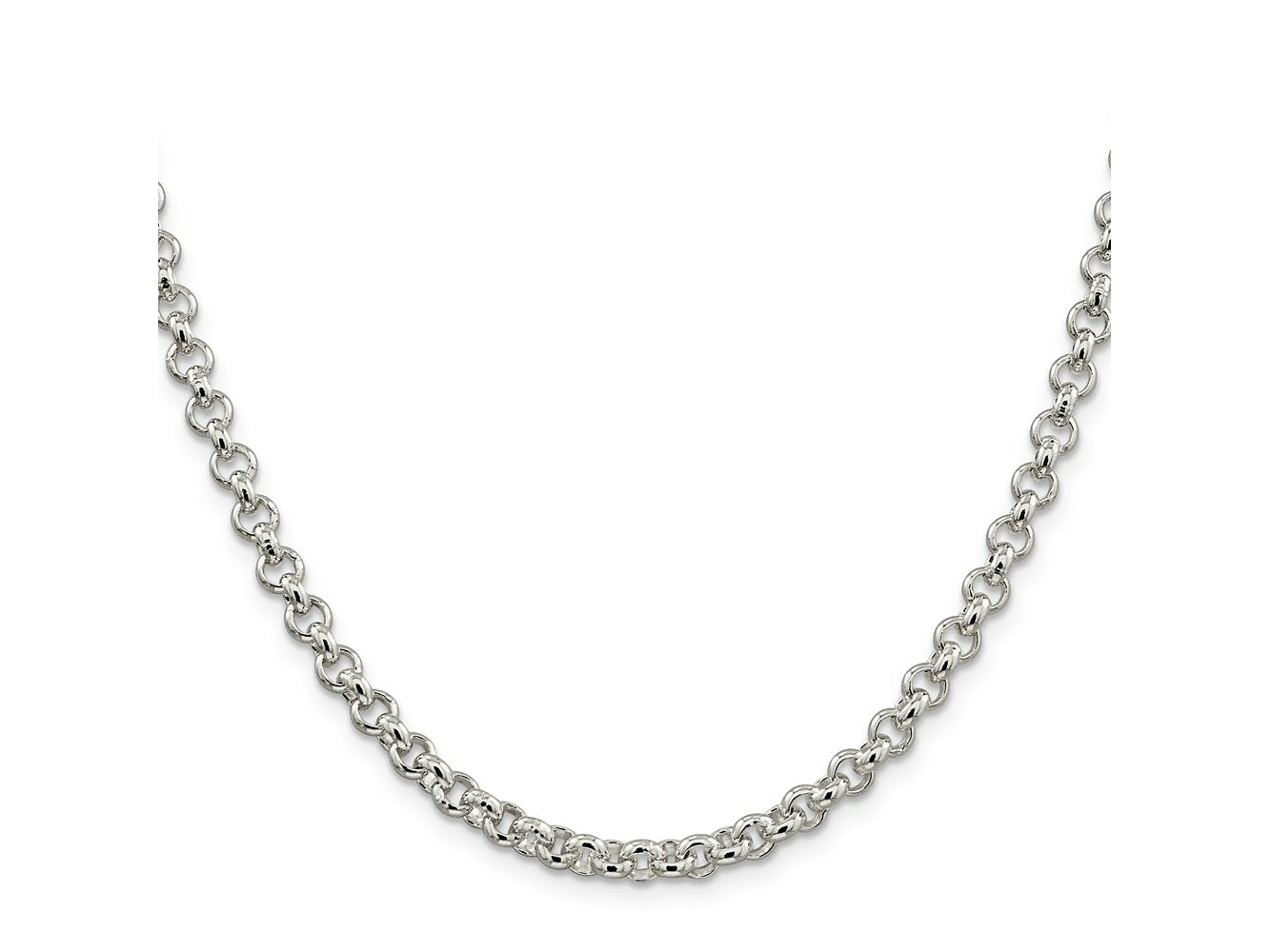 FJC Finejewelers 925 Sterling Silver Rolo Chain 26 Inches x 5 mm