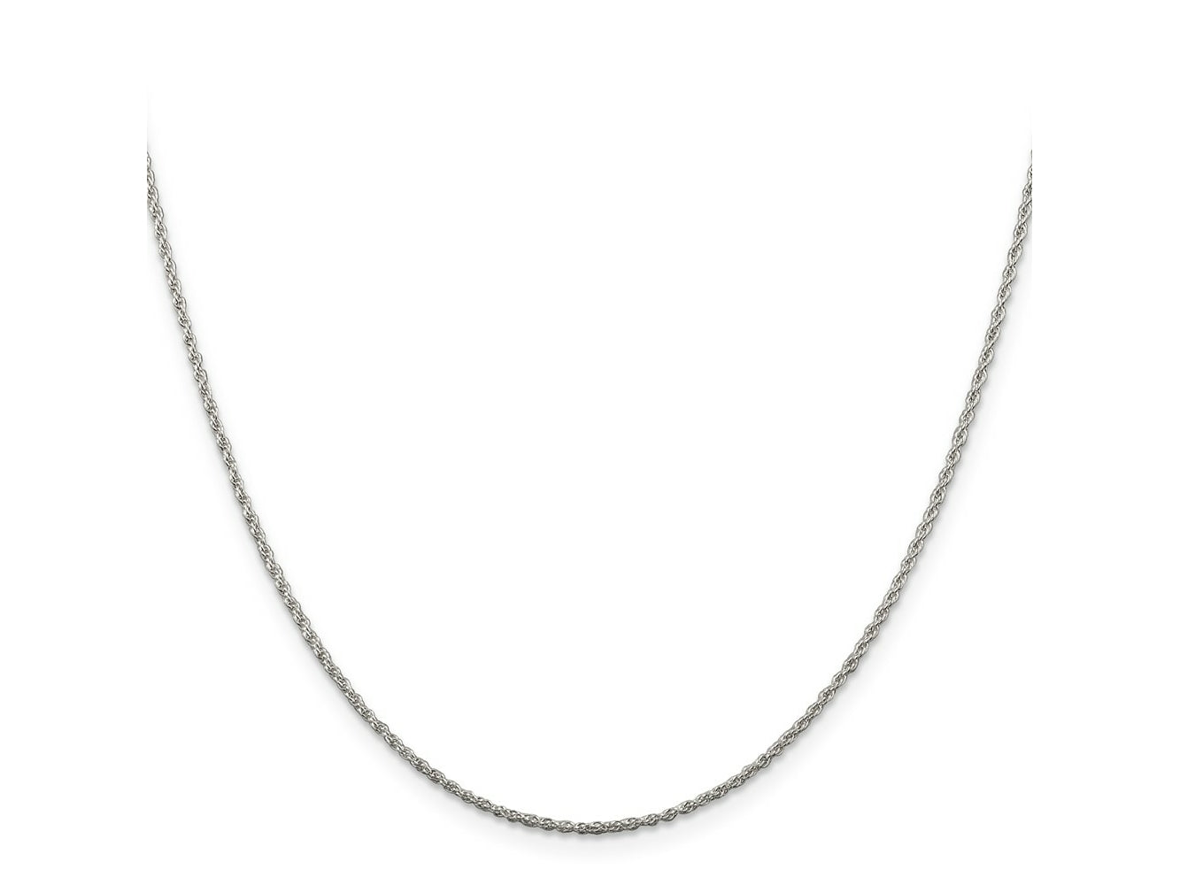 FJC Finejewelers 925 Sterling Silver Rhodium Plated Loose Rope Chain 22 Inches x 1.3 mm