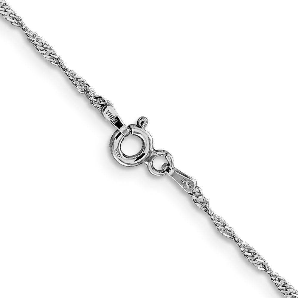 FJC Finejewelers 925 Sterling Silver Open Link Rhodium Plated Singapore Chain 24 Inches x 1.4 mm