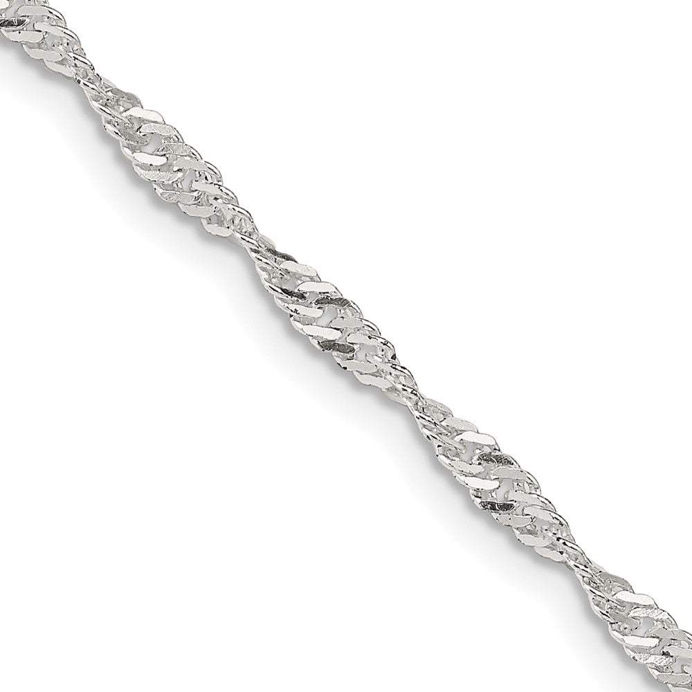 FJC Finejewelers 925 Sterling Silver Singapore Chain 18 Inches x 2.25 mm