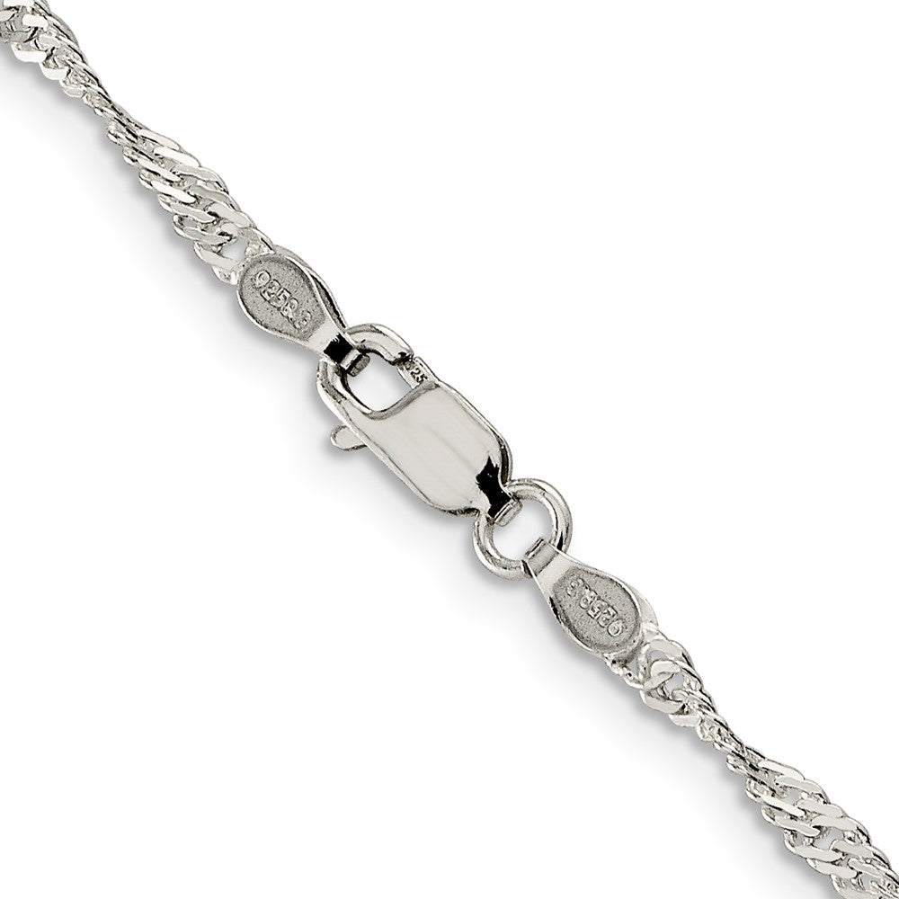 FJC Finejewelers 925 Sterling Silver Singapore Chain 30 Inches x 2.25 mm
