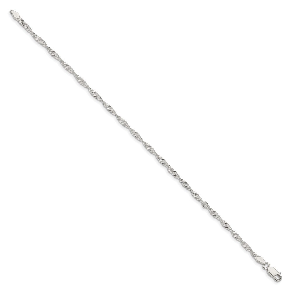 FJC Finejewelers 925 Sterling Silver Singapore Bracelet Chain 8 Inches x 2.25 mm