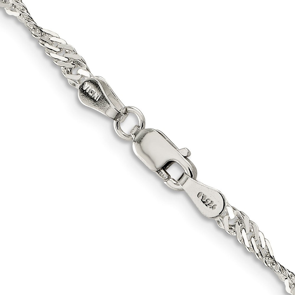 FJC Finejewelers 925 Sterling Silver Singapore Chain 18 Inches x 3 mm