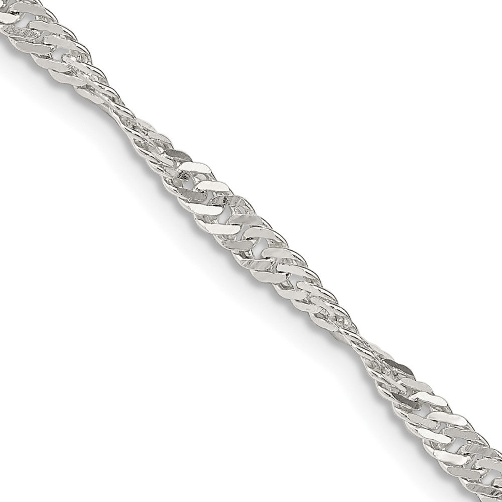 FJC Finejewelers 925 Sterling Silver Singapore Chain 22 Inches x 3 mm
