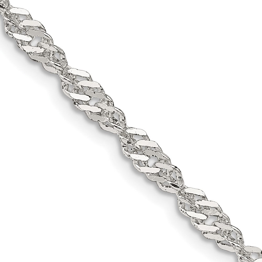 FJC Finejewelers 925 Sterling Silver Singapore Chain 18 Inches x 3.5 mm