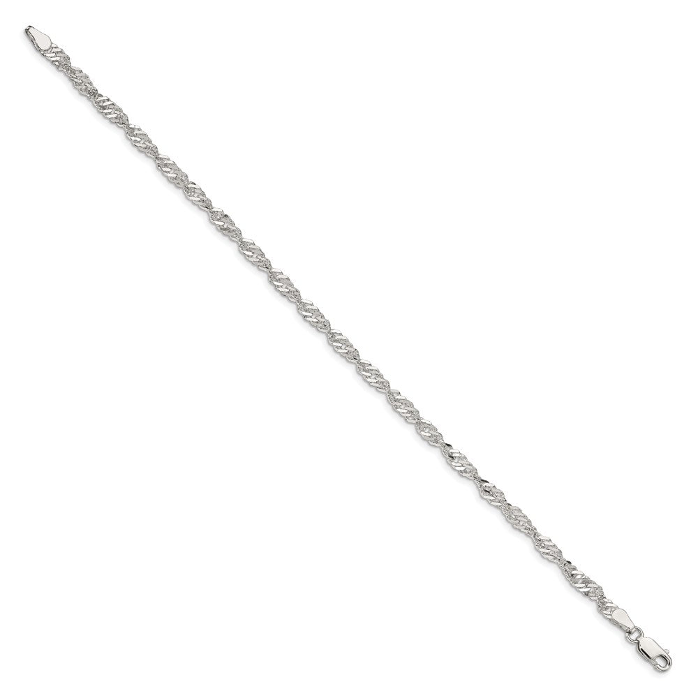FJC Finejewelers 925 Sterling Silver Singapore Bracelet Chain 8 Inches x 3.5 mm