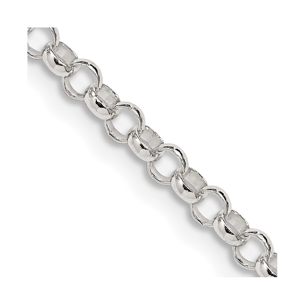 FJC Finejewelers 925 Sterling Silver Rolo Chain 24 Inches x 3 mm